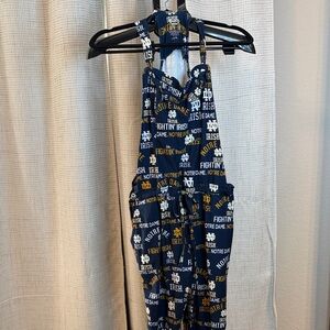 Notre Dame Navy Graphic Jumpsuit